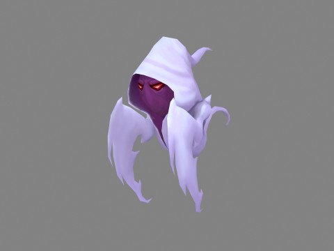 Cartoon white ghost - Reaper 3D Model