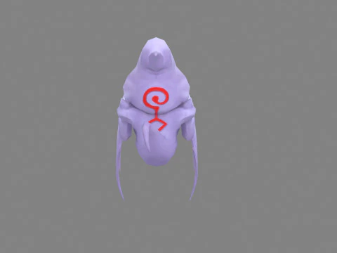 Cartoon white ghost - Reaper 3D Model