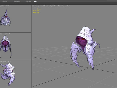 Cartoon white ghost - Reaper 3D 모델