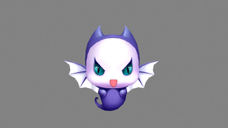 Cartoon ghost demon - vampire 3D Модель .c4d .max .obj .3ds .fbx .stl .blend 