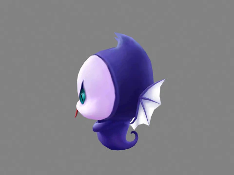 Cartoon ghost demon - vampire 3D Model