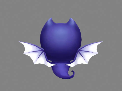 Cartoon ghost demon - vampire 3D Model