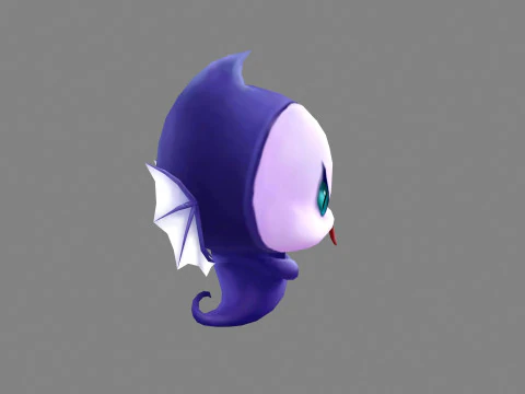 Cartoon ghost demon - vampire 3D Model