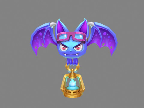Cartoon vampire Bat devil 3D 모델
