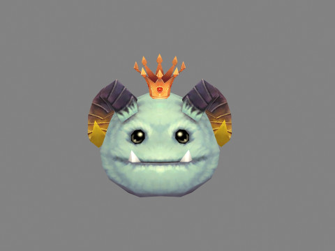 Shofar Demon King - Hairy monster 3Dモデル