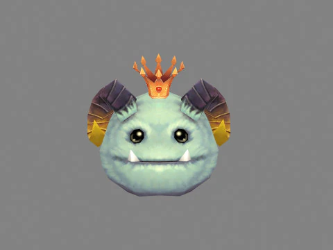 Shofar Demon King - Mostro peloso Modello 3D