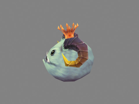 Shofar Demon King - Hairy monster 3D Модель