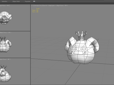 Shofar Demon King - Hairy monster 3D Модель