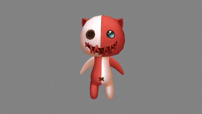 Cartoon horror doll monster 3D Model .c4d .max .obj .3ds .fbx .stl .blend 