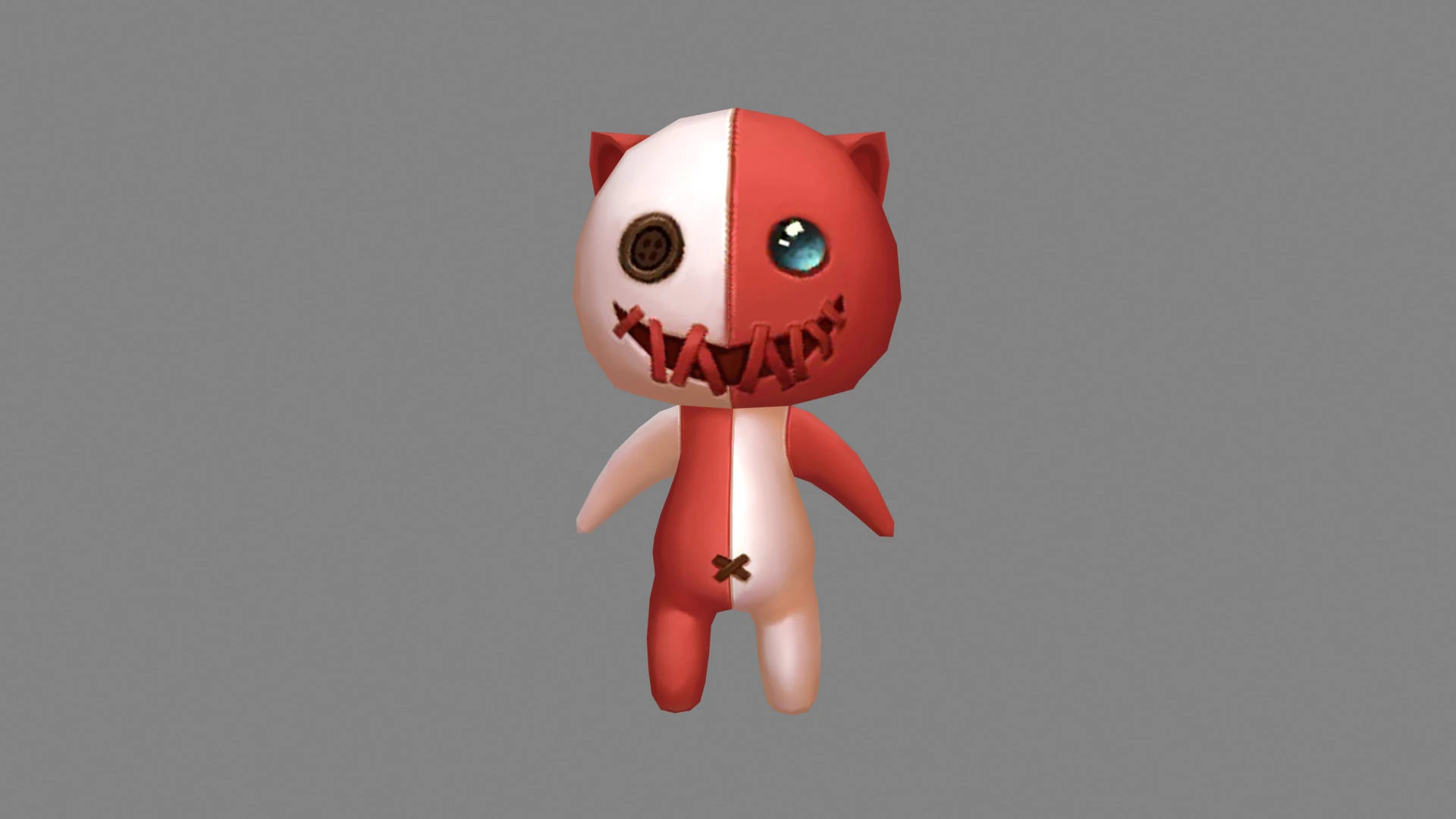 Cartoon horror doll monster 3D Model .c4d .max .obj .3ds .fbx .stl .blend 