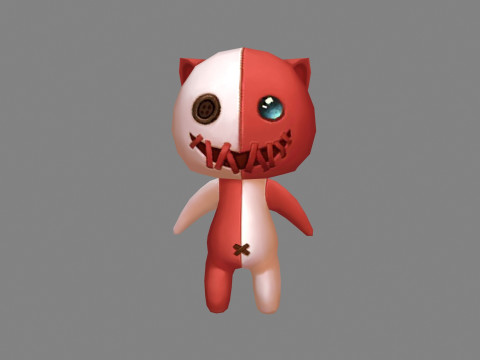 Cartoon horror doll monster 3Dモデル