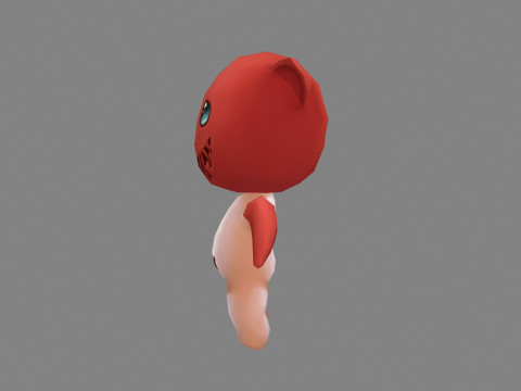 Cartoon horror doll monster 3D Model