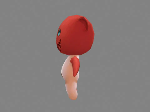 Cartoon horror doll monster 3D Model
