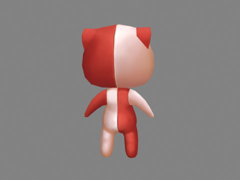 Cartoon horror doll monster 3D Model
