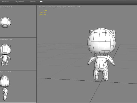 Cartoon horror doll monster 3D Model