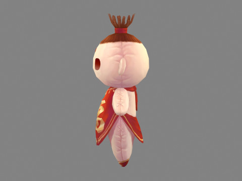 Chinese doll - Cartoon horror doll monster Model 3D
