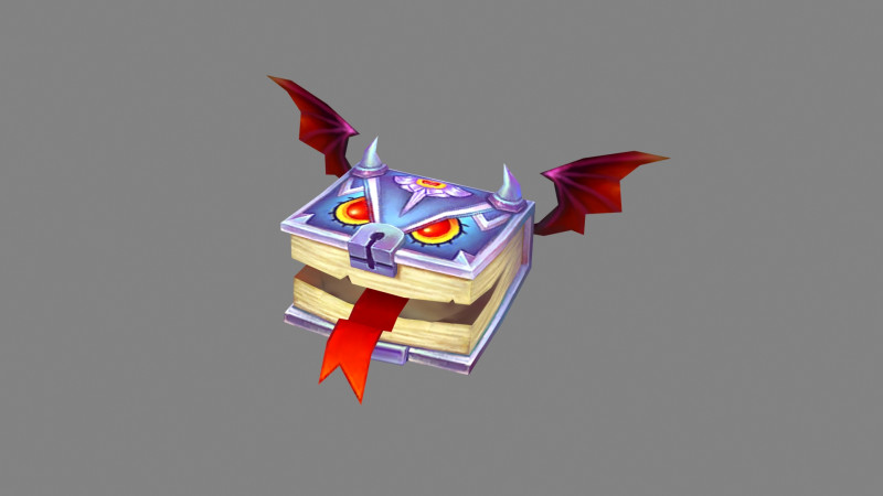 Cartoon magic book monster 3D Модель .c4d .max .obj .3ds .fbx .stl .blend 