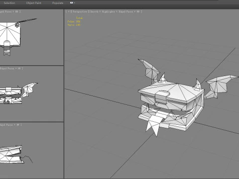 Potw&oacute;r z magicznej książki z kresk&oacute;wek Model 3D