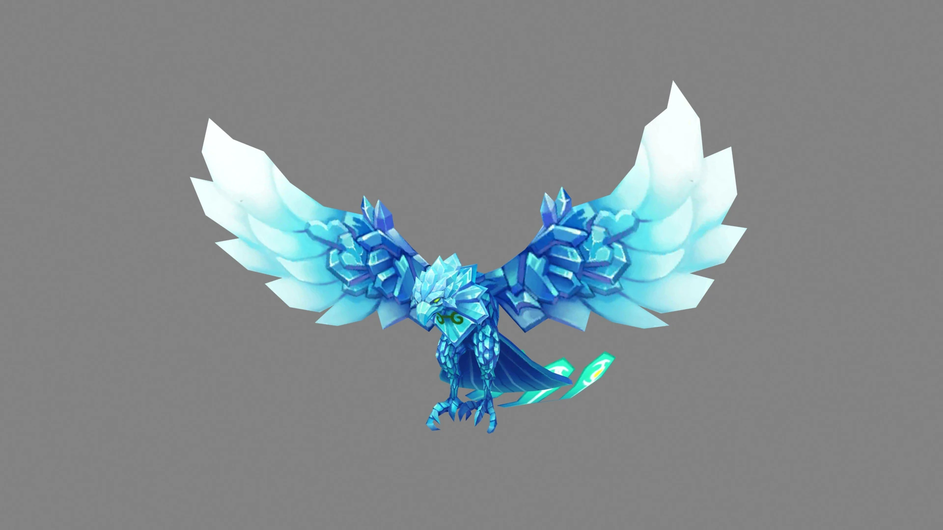 Cartoon ice bird monster 3D Model .c4d .max .obj .3ds .fbx .stl .blend