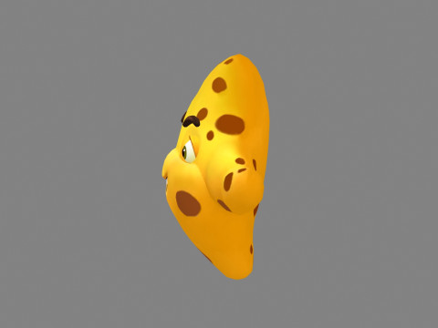 Cartoon starfish mascot - sea monster 3D Model