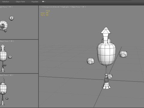 Cartoon Lantern character Model 3D