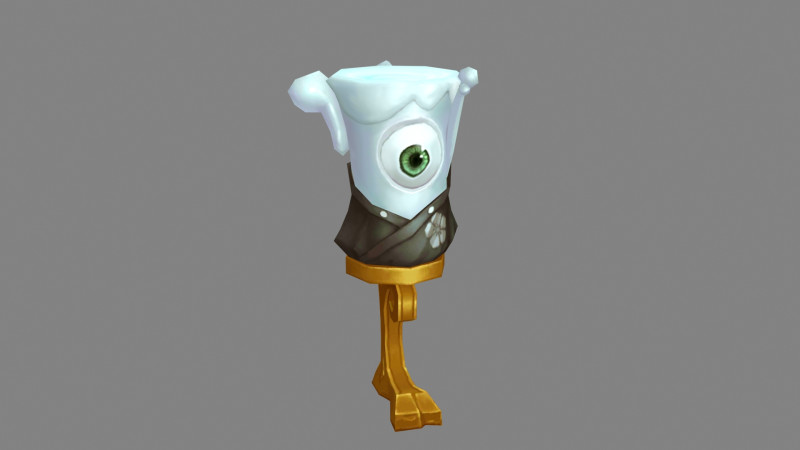 Cartoon candle holder monster - one-eyed monster Modèle 3D .c4d .max .obj .3ds .fbx .stl .blend 