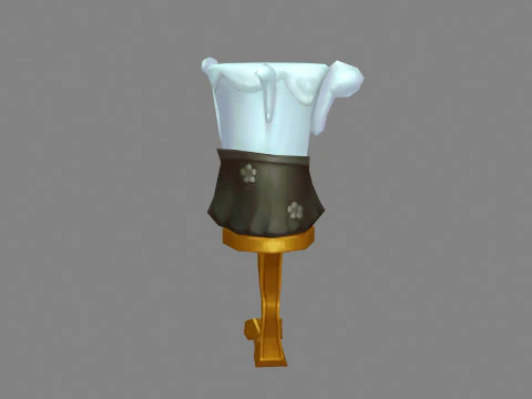 Cartoon candle holder monster - one-eyed monster 3D Model