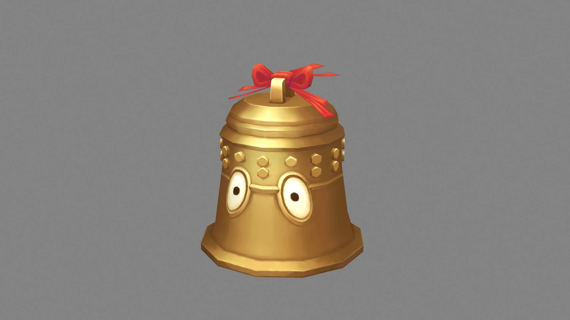 Cartoon copper bell character 3D Model .c4d .max .obj .3ds .fbx .stl .blend 
