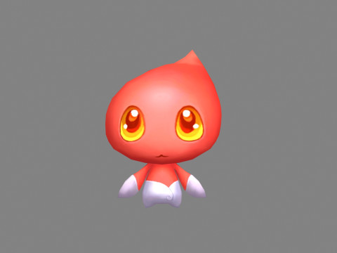 Cartoon flame monster - Balrog 3D 모델