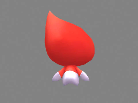 Cartoon flame monster - Balrog 3D Model