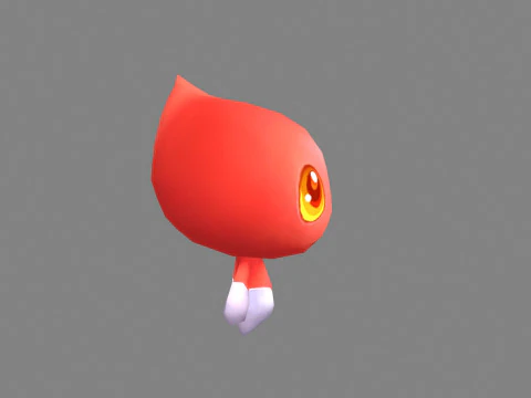 Cartoon flame monster - Balrog 3D Model