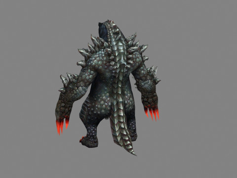 Godzilla - black bear monster 3Dモデル