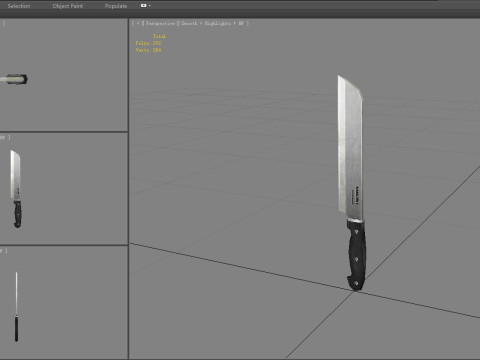 Cartoon fruit knife 3Dモデル