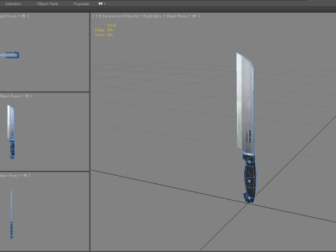 Cartoon fruit knife 3Dモデル