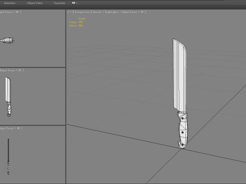 Cartoon fruit knife 3Dモデル
