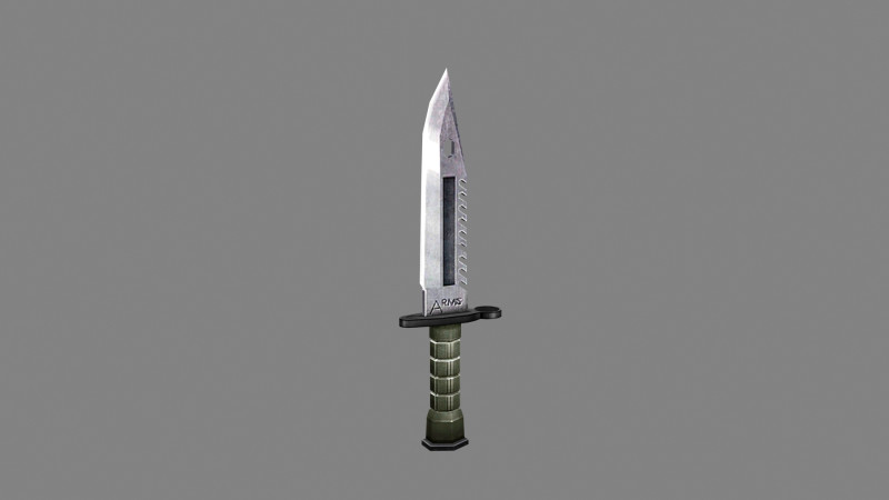Cartoon dagger - melee weapon Model 3D .c4d .max .obj .3ds .fbx .stl .blend 