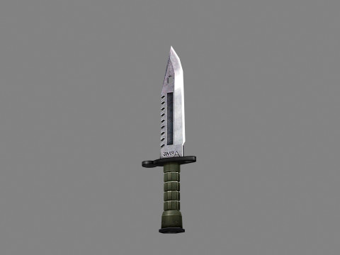 Cartoon dagger - melee weapon Model 3D