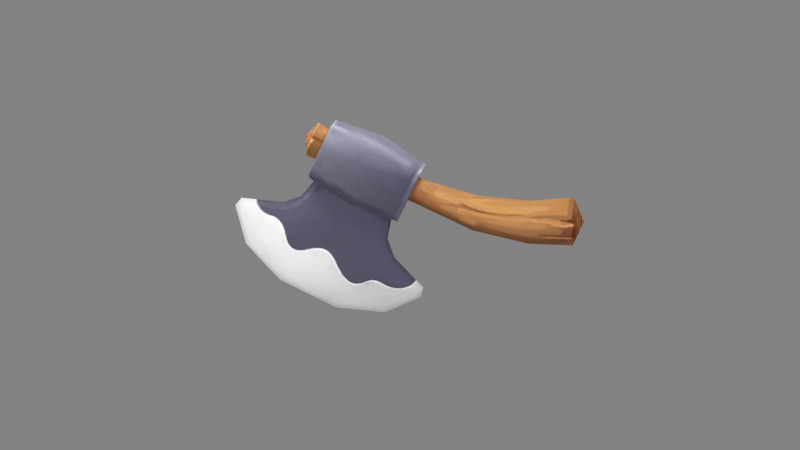 Cartoon Axe 3D Model .c4d .max .obj .3ds .fbx .stl .blend 