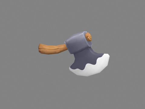 Cartoon Axe 3D Model