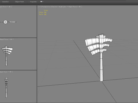 Cartoon Bone Axe - Primitive Weapon 3D Model