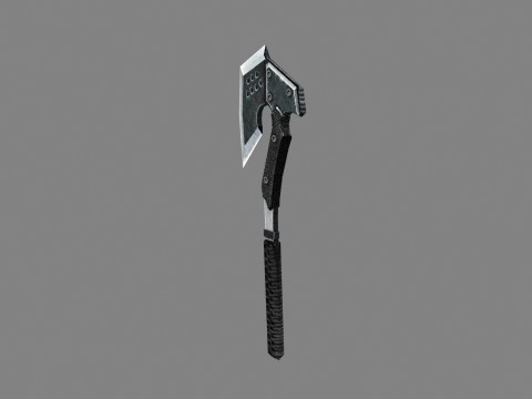 Cartoon military tomahawk - iron axe 3D Модель