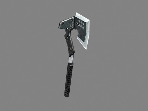 Cartoon military tomahawk - iron axe 3D Модель