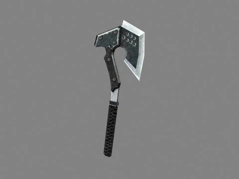 Cartoon military tomahawk - iron axe 3D Model