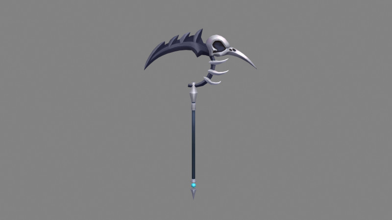 Cartoon iron sickle - grim Reaper 3Dモデル .c4d .max .obj .3ds .fbx .stl .blend 