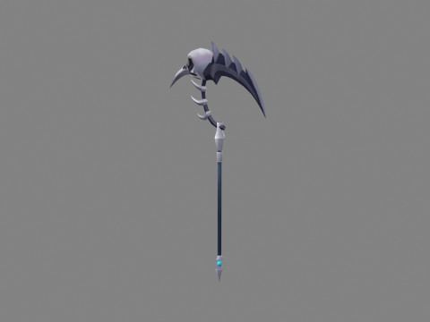 Cartoon iron sickle - grim Reaper 3Dモデル