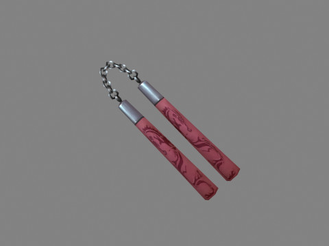 Nunchakus taiwanese jiu-jitsu Modelo 3D