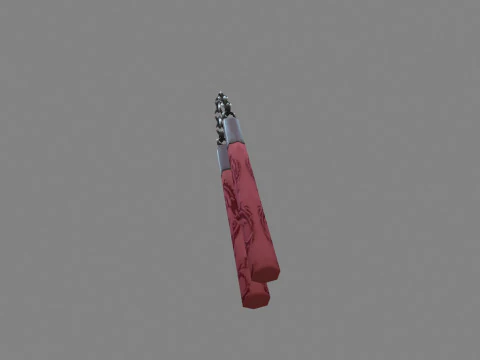 Nunchakus taiwanese jiu-jitsu 3D Model