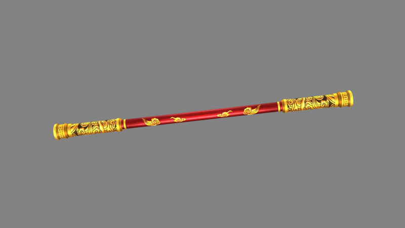 Stick - goku weapon - gold hoop - iron rod Modelo 3D .c4d .max .obj .3ds .fbx .stl .blend 
