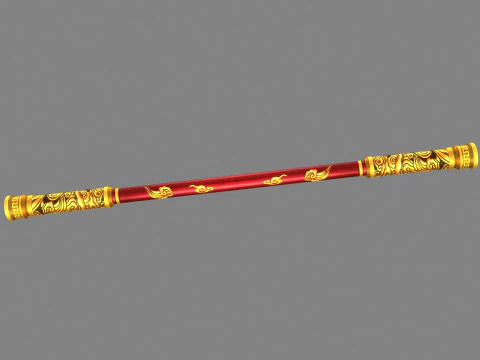 Bastone - arma Goku - cerchio d'oro - bacchetta di ferro Modello 3D