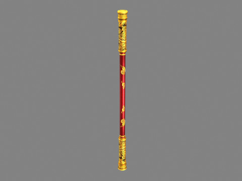 Stick - goku weapon - gold hoop - iron rod Modelo 3D